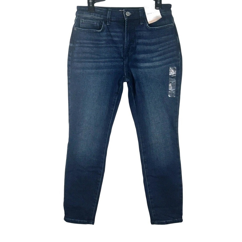 LC Lauren Conrad Curvy Skinny High Rise Dark Wash Jeans 10S Short NWT